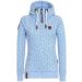 Bigfanshu Womens Hooded Sweatshirts Flocking Thicken Print Jackets Tracksuits Zipper Female Sportswear Light Blue - Buy Online on GoSupps.com