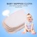 10 Pack Soft Cotton Reusable Baby Diapers | Multifunctional Cloth Liners & Bibs for Newborns | Breathable & Water Absorbent - Buy Online on GoSupps.com
