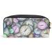 Colorful PU Leather Cosmetic Bag | Travel Make-Up Organizer for Women | Multicolored Pocket Watch Design - Buy Online on GoSupps.com