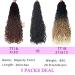 SOKU Passion Twist Crochet Hair 26 Inch - 5 Packs Pre-Twisted Senegalese Twist Crochet Hair | Bey-Blonde Majesty Twist | Pre-Looped Synthetic Dreadlocks for Black Women - Buy Online on GoSupps.com