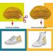 Leather Heel Grips Liner Cushions - 3 Pairs Khaki Heel Inserts for Loose Shoes - Improved Comfort and Fit for Women and Men - Buy Online on GoSupps.com