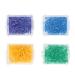 Dental Wedges 400 Pack Disposable Dental Wedges Wavy Poly Wedges With Holes in 4 Colors and 4 Sizes