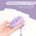Aimike Scalp Massage Brush - 100% Silicone Shampoo Brush for Hair Growth & Relaxation | Wet-Dry Use Purple Violet - Buy Online on GoSupps.com