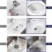 iFutniew Drain Clog Remover Blue Drain Clog Remover Plastic Drain Clog Remover with 4 Suction Cups High Pressure Exhaust Bathroom Kitchen Clogged Pipe Tub Cleaning Blue - Buy Online on GoSupps.com