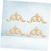 Alipis 4pcs Furniture Ornament Flower Corner Wooden Carving Corner Decals Unpainted Frames Cabinet Flowers - Buy Online on GoSupps.com