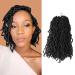 10 Inch Soft Locs Crochet Hair 6 Packs Short New Faux Locs Pre-looped Natural Black Dreads Locks 1B(Natural Black) 10 Inch (Pack of 6) 1B(Natural Black)