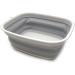 Sammart 9.45L Collapsible Tub Portable Dish Tub, Washing Basin - Space Saving Plastic Washtub (Grey M) - Buy Online on GoSupps.com