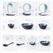 Dinner Plates Ceramic Dinnerware Set 10 Piece Round Plates Simple and Elegant Dinner Plates Set Service for 2 Plates Kitchenware - Buy Online on GoSupps.com