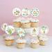 Daimay 32PCS Baby Shower Cupcake Toppers Greenery Baptism Cupcake Picks Floral Leaves God Bless Cross Cupcake Picks Gender Reveal Cake Topper Woodland Jungle Safari Theme Cupcakes Decor - Buy Online on GoSupps.com