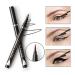 4Pcs Eyebrow Pencil & Black Lash Mascara Eyeliner Set | Waterproof & Long Lasting | Dark Brown | Eyelash Curler | Natural Eye Makeup Kit - Buy Online on GoSupps.com