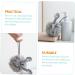 FRCOLOR 6 Pcs Bath Flower Sponge Set for Body Cleaning - Natural Shower Scrubber Mesh Pouf with Cartoon Grey Design - Buy Online on GoSupps.com
