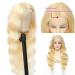 10A Brazilian Body Wave Lace Front Wig 22 Inch Blonde | Pre Plucked 150% Density Human Hair Wig - Buy Online on GoSupps.com