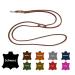 Dog liner Small dogs / large dogs 2m / 2.40m / 2.80m / 3.50m / 5m Double linen adjustable (2m x 8mm cognac) 2m x 8mm cognac