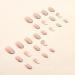 Gradient Pink Almond False Nails - 24 Pcs Medium Press-On with Rhinestones and Adhesive Tabs for Women - Buy Online on GoSupps.com