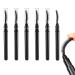 6 pieces of lash comb eyelash definer eyelash comb eyednern separator with mascara masking masking mascara bars black eyebrow brush and eyelash cutting tools to separate the eyelashes