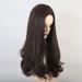 RTGFS Long Brown Wavy Synthetic Wig for Women - Mixed Highlight Deep Parting Natural Hairline Cosplay - Buy Online on GoSupps.com