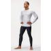 DEVOPS 3 Pack Men's Athletic Long Sleeve Compression Shirts - Large - White (3 Pack) - Gray Accent - Buy Online on GoSupps.com