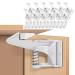 12 PCS Child Safety Cupboard Locks Invisible & Unlocked Design No Drilling Needed Adhesive Easy Install Baby Proof Safety Cabinet Locks Inside for Children Drawer Kitchen Closet Latches (White)