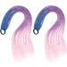 minkissy 3 Sets Curly Wig Human Hair Colorful Wigs Hair Ties Kids Hair Braided Wig Hair Extensions Colored Micro Braid Hair Wig Ponytail Hair Tie Girls Ring Pigtails Ponytail Holder Ring - Buy Online on GoSupps.com