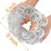 OMGREAT 2PCS Thick Updo Messy Hair Buns Curly Wavy Ponytail Extensions - Silver Grey - Buy Online on GoSupps.com