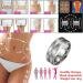 Magnetic Field Therapy Rings for Detox & Weight Loss | Elegant Lymphatic Drainage Magnet Rings for Men & Women - 14 Silver - Buy Online on GoSupps.com