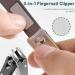 Nail Clipper 3-in-1 Fingernail Clipper with No-Splash Nail Catcher Toenail Clipper with Nail File Fit for Seniors Adult and Kids Fingernail and Toenail - Buy Online on GoSupps.com