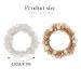 Brinie White Pearl Hair Ties - Pack of 2 Elastic Hair Bands with Rhinestone Ponytail Holder for Women and Girls - Buy Online on GoSupps.com