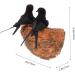 Toddmomy Rattan Swallow Nest Bird Statue - Realistic Outdoor Ornament for Garden Decor | Ideal for Bird Lovers - Buy Online on GoSupps.com