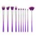 10x Multicolor Travel Size Makeup Brush Set | Foundation Powder Eyeshadow Eyeliner Tools - Buy Online on GoSupps.com