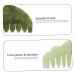 Natural Jade Comb Set - 4 Styles for Scalp & Face Gua Sha Massage | Stress Relief & Relaxation Gifts - Buy Online on GoSupps.com