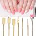 7pcs Tungsten Alloy Nail Drill Kit - Gel Polish Remover & Nail Art Grinding Heads - Buy Online on GoSupps.com