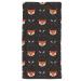 oFloral Foxes and Arrows Hand Towels Cotton Washcloths Seamless Pattern Fox Head On Black Super-Absorbent Soft Towels for Bath/Kitchen/Yoga/Golf/Face Towel for Men/Women/Girl/Boys 15X30 Inch