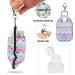 Dual-Sided Hand Sanitizer and Chapstick Holder Keychain with Reusable Bottles - Travel Bag Patterns - Buy Online on GoSupps.com