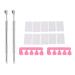 2 Set Cuticle Pusher Set Dead Skin Removal Versatile Cuticle Pusher Nail Polisher Finger Divider for Home Nail Salon