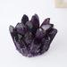 Natural Crystal Rough Home Natural Crystal Stone Purple Phantom Quartz Crystal Cluster Rock Stones Reiki Specimen Home Deco dingchi (Color : Purple Cluster Size : 300-400g) 300-400g Purple Cluster