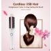 Portable USB Cordless Hair Straightener Curler Comb with 2600mAh Rechargeable Battery Dual Voltage Mini Size for Travel and Bussiness Trip White - Buy Online on GoSupps.com