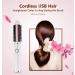 Portable USB Cordless Hair Straightener & Curler Comb - Mini Size Dual Voltage 2600mAh Rechargeable Battery for Travel - White - Buy Online on GoSupps.com