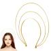 Minkissy Crown Bridal Wedding Headband Goddess Elegent Costume Hair Hoop for Women