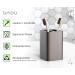 Bamboo Toothbrush 4 Pack - Medium/Soft Charcoal Bristles, Wooden Handle - Eco-Friendly Vegan Product, BPA Free - Sustainably Grown in Recycled Biodegradable Packaging - Buy Online on GoSupps.com