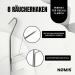 Premium Stainless Steel Smeck Hook Set - 21cm Meat & Fish Smoking Hooks for Trout Salmon Eel - Ideal Smoked Chips Accessories (8 Pack) - Buy Online on GoSupps.com