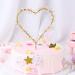 KIPETTO Love Heart Pearls LED Cake Topper | Perfect for Birthday Wedding Anniversary & Party Decorations - Buy Online on GoSupps.com