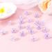 YISSION 20Pcs Mini Purple Flower Rhinestone Hair Clips | Wedding Bridal Accessories for Girls & Women - Buy Online on GoSupps.com