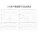 YIZHUO 10 Shapes Eyebrow Stencils - Microblading Supplies for Perfect Eyebrow Shaping - Reusable Mold Template Drawing Guide - Buy Online on GoSupps.com