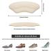 Makryn Premium Heel Pads Inserts - Prevent Shoe Slipping and Blisters - BeigeA - Buy Online on GoSupps.com