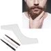 ACOGEDO 4Pcs Men Waterproof Beard Pencil Filler Kit with Long Lasting Beard Fountain Pen and Shape Guide Template for Perfect Beard Lines - Buy Online on GoSupps.com