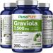 NusaPure Graviola 7500mg 200 Veggie Capsules - Non-GMO Extract 20:1 - Buy Online on GoSupps.com