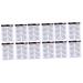 FOMIYES 12 Pcs Eyebrow Stickers Makeup Stickers Hair Eyebrows Brown Imitation Eyebrow Stencil Make up 3d