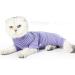 Lianzimau Katzenbody for Post-Operation Cats | Long-Sleeved E-Neck Catwear | Purple Streaked | Size S (1 Pack) - International Shipping Available - Buy Online on GoSupps.com