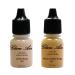 (2) Two Glam Air Airbrush Makeup Foundations M6 Golden Beige & M7 Warm Golden Beige for Flawless Looking Skin Matte Finish For Normal to Oily Skin (Water Based)0.25oz Bottles