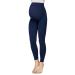 Annes styling Women s Maternity Leggings with Over Bump Support Full Length 90 DEN 8-10 Blu